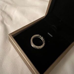 Bvlgari 18k White Gold B.Zero1 One Band Ring 52